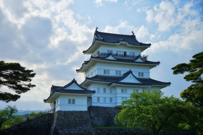 Odawara Castle and clouds